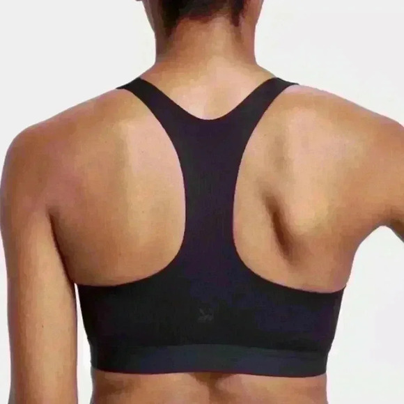 All In Motion Women's Black Padded Racerback Sleeveless Sports Bra Size M - Picture 2 of 7